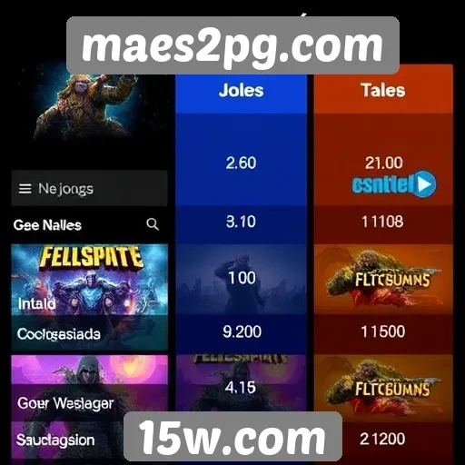 Comparação entre jogos populares no maes2pg